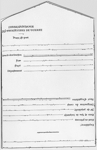 Carte et lettre de correspondance